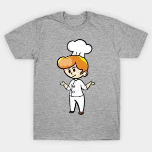 chef cartoon character  drawing design T-Shirt